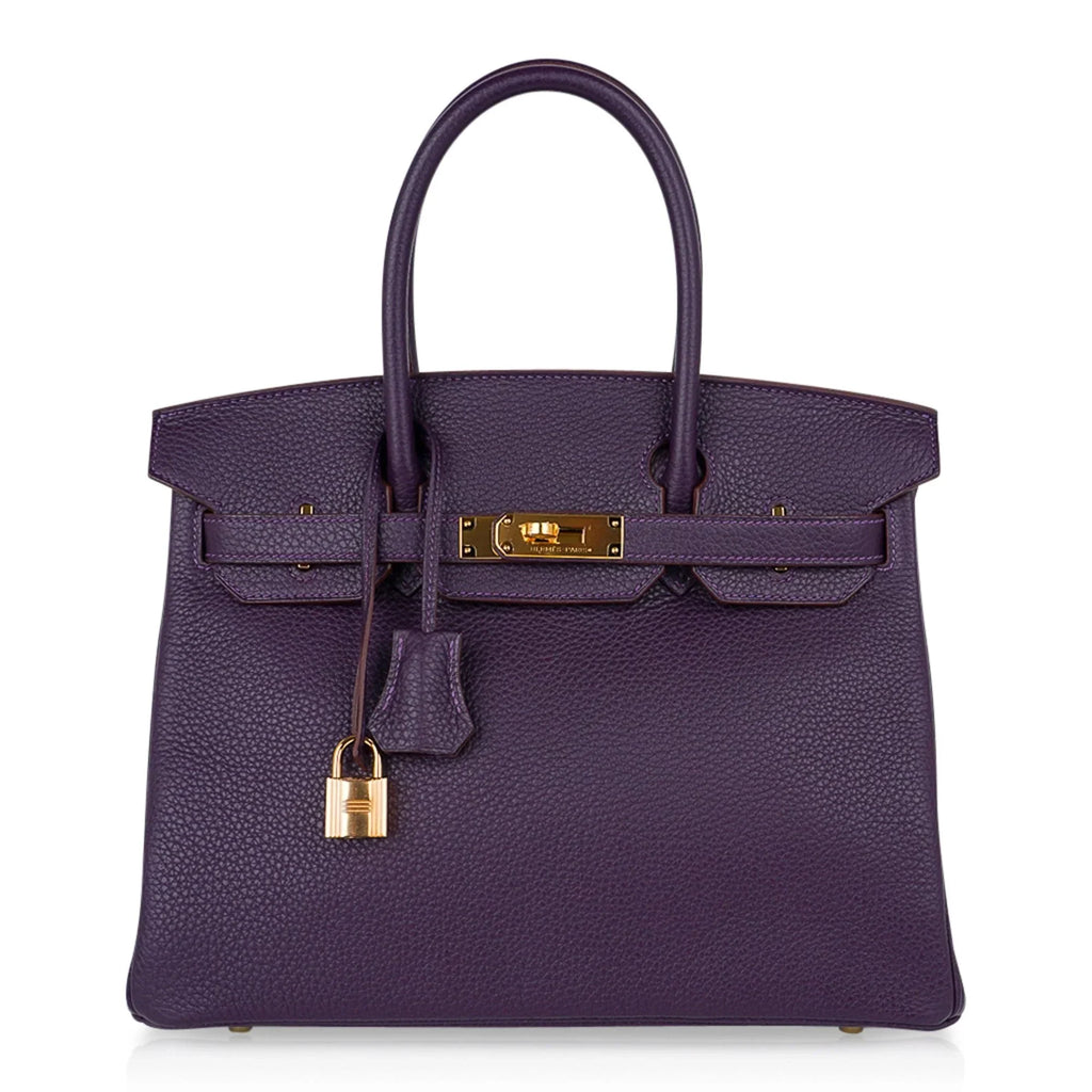 Birkin 30 Bag Raisin Rich Original Colour Gold Hardware Togo Leather