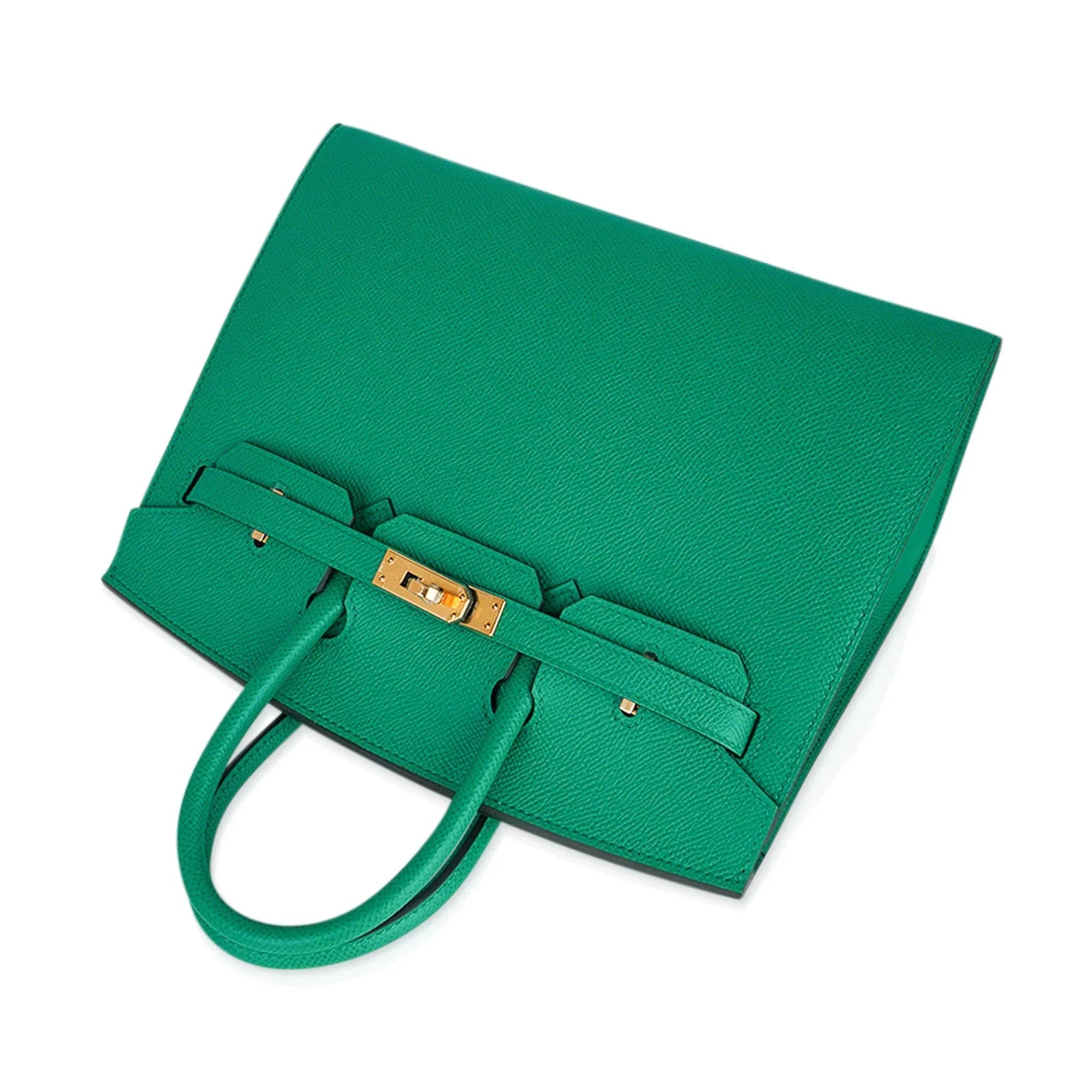 Birkin Sellier 25 Bag Vert Jade Epsom Leather with Gold Hardware