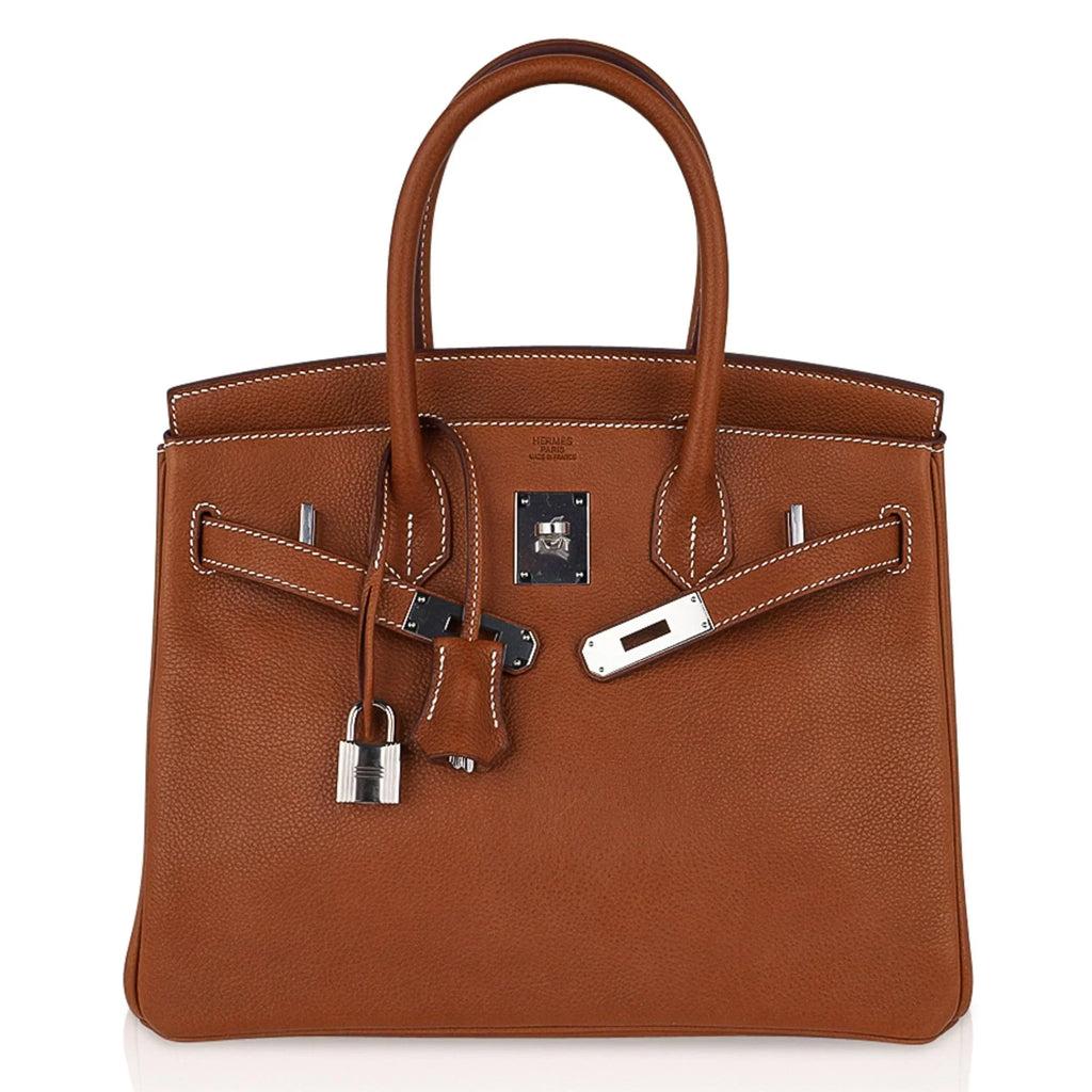 Birkin 30 Bag Barenia Faubourg Palladium Hardware