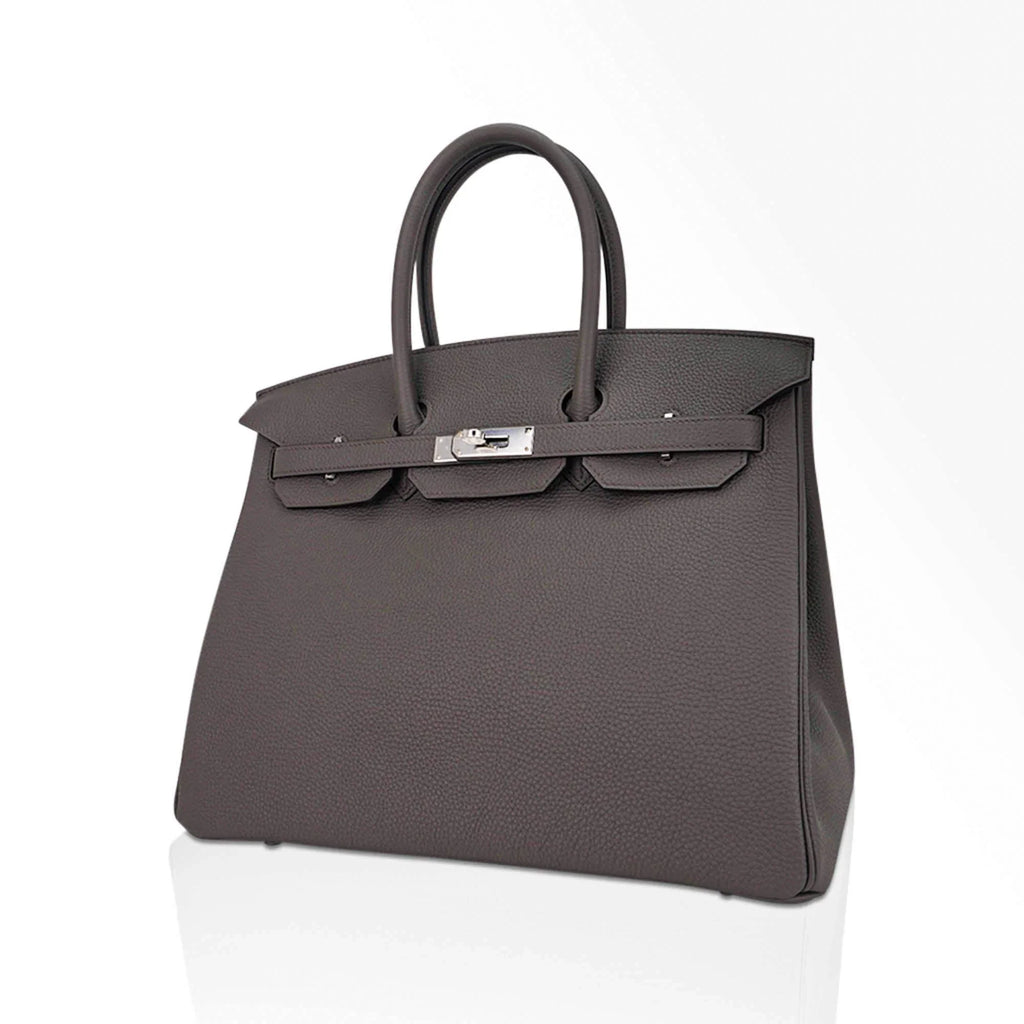Birkin 35 Bag Etain Togo Leather with Palladium Hardware