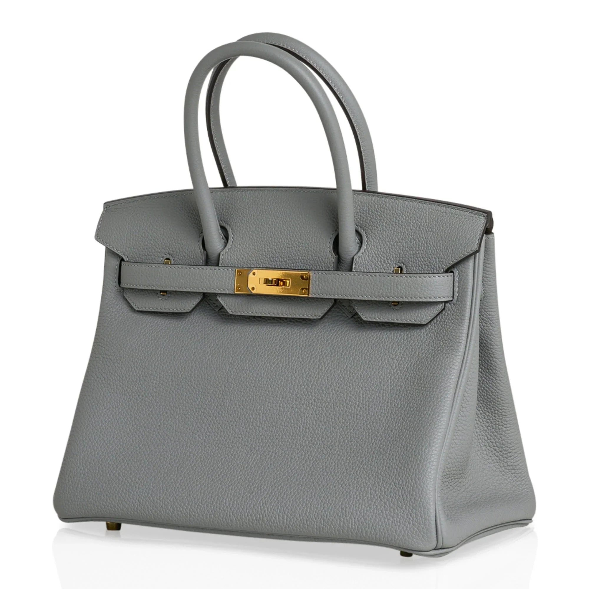 Birkin 30 Bag Gris Mouette Gold Hardware Togo Leather