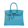 Birkin 30 Bag Blue du Nord Gold Hardware Epsom Leather