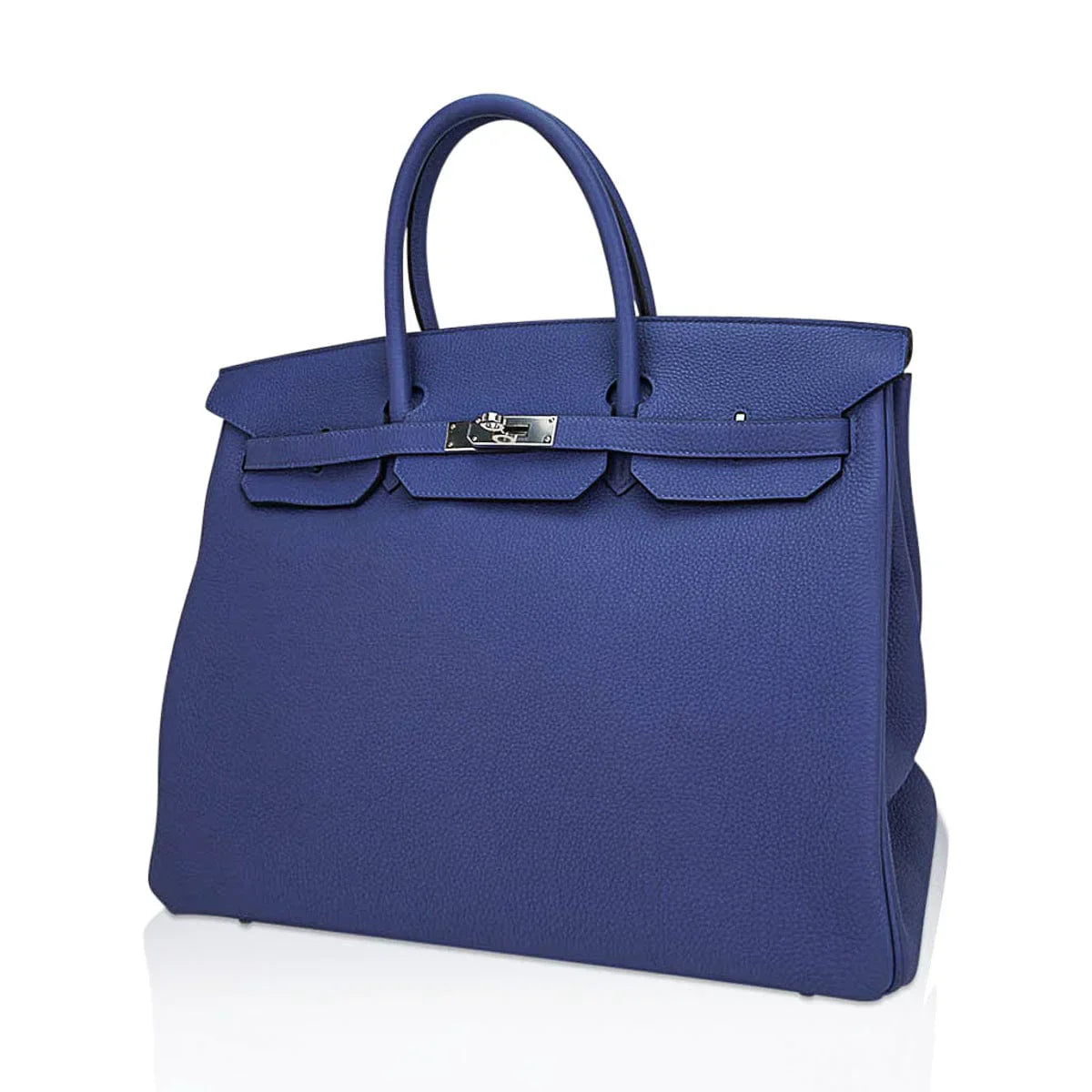 Limited Edition Birkin 40 Bag Blue de Prusse Togo Leather with Palladium Hardware