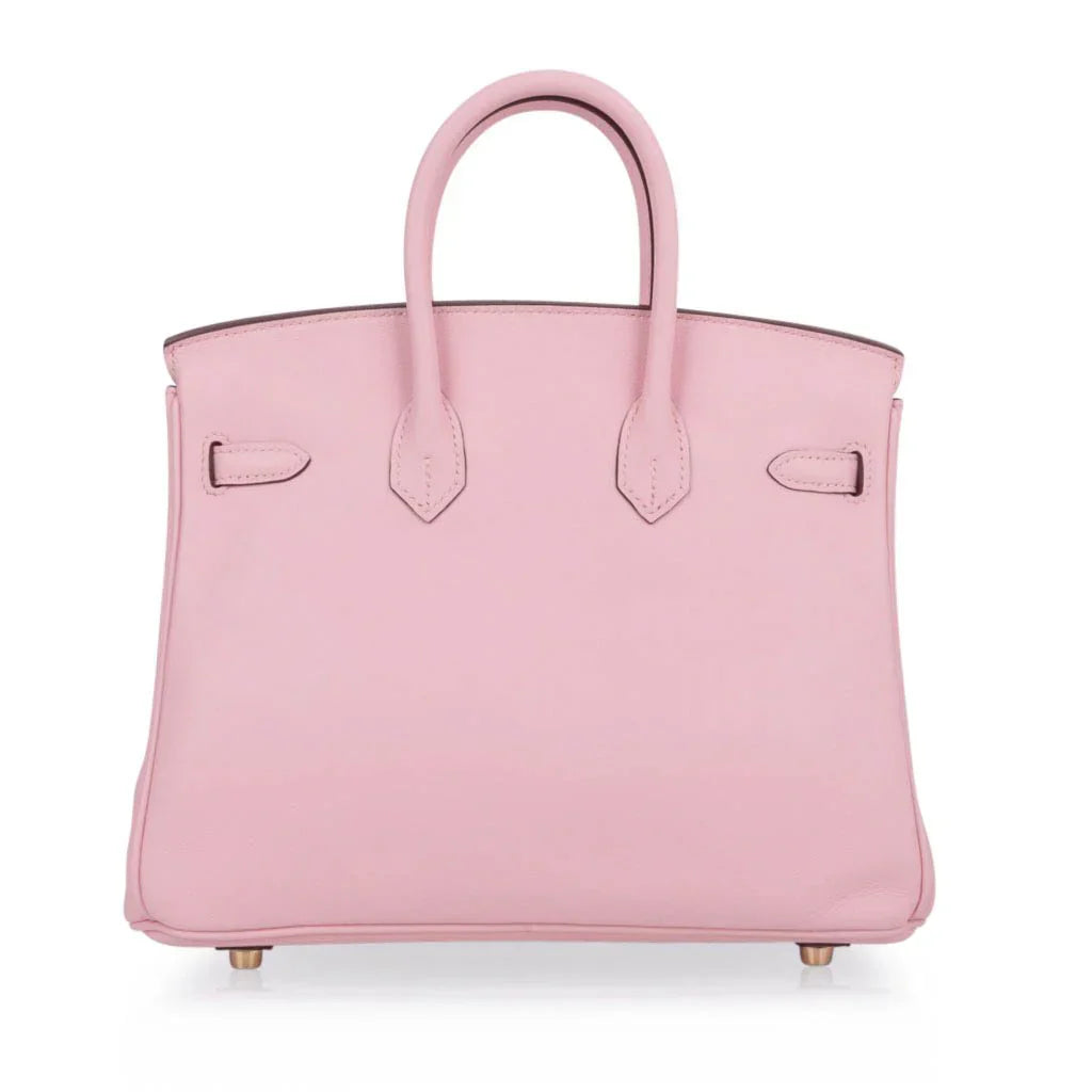 Birkin 25 Bag Rose Sakura Swift Gold Hardware Rare