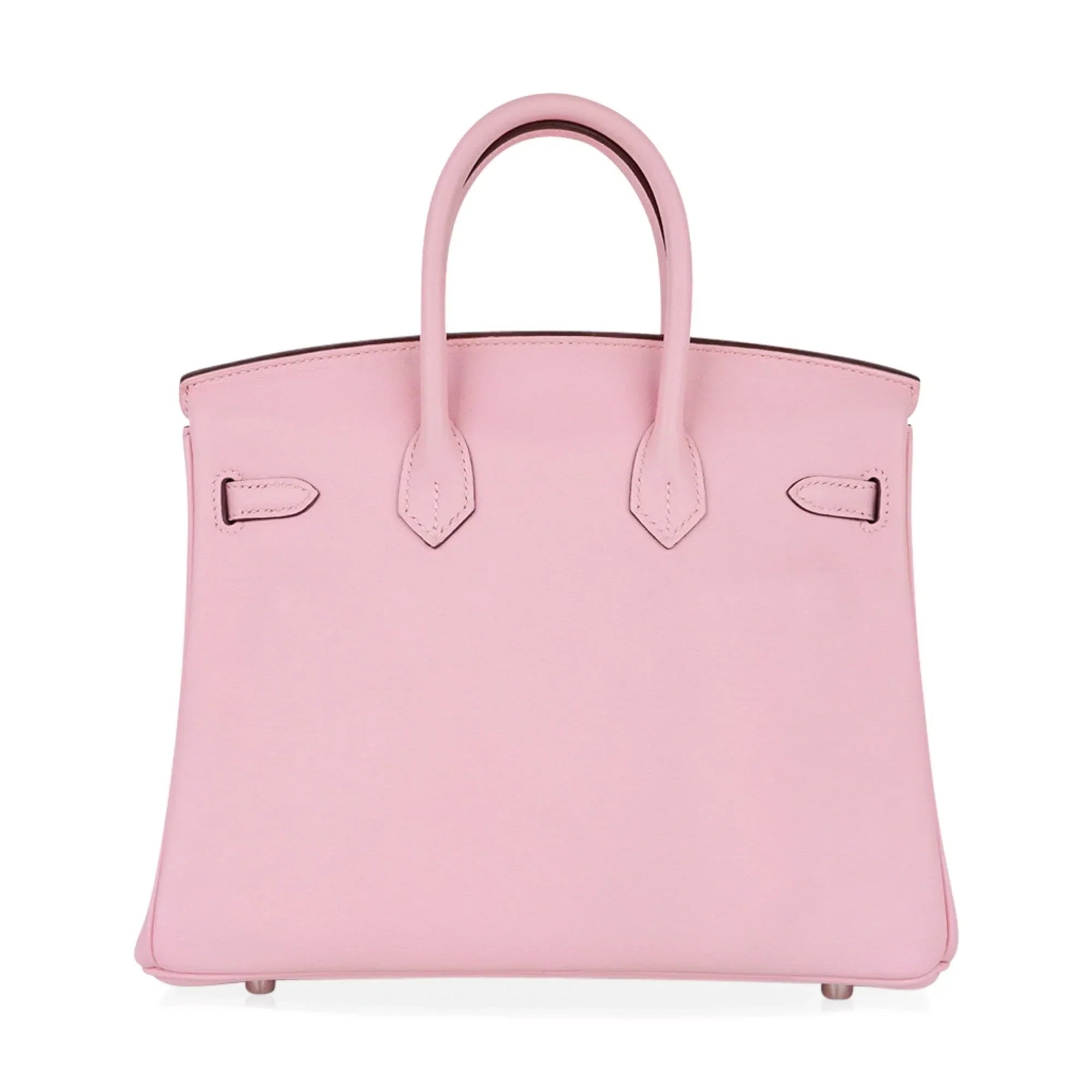 Birkin 25 Bag Rose Sakura Palladium Hardware Rare