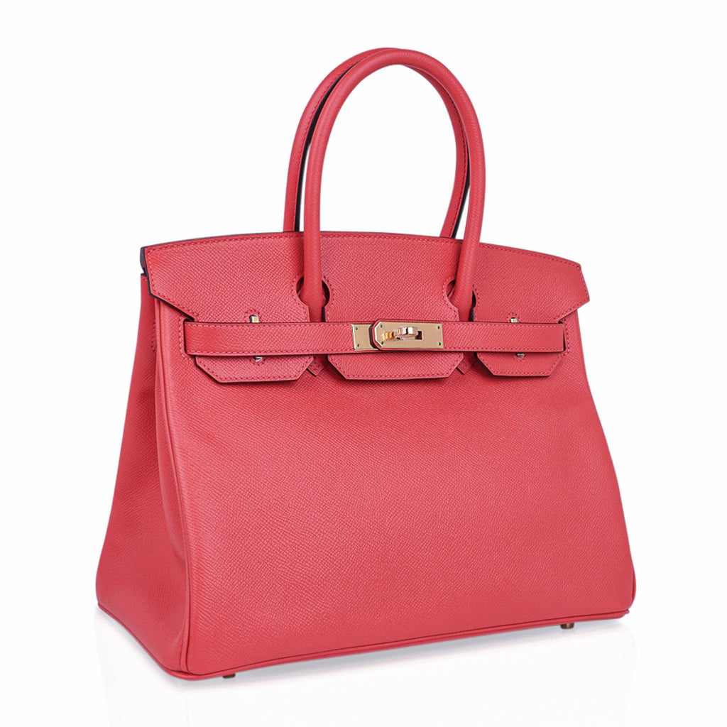 Birkin 30 Bag Rose Jaipur Epsom Leather with Gold Hardware