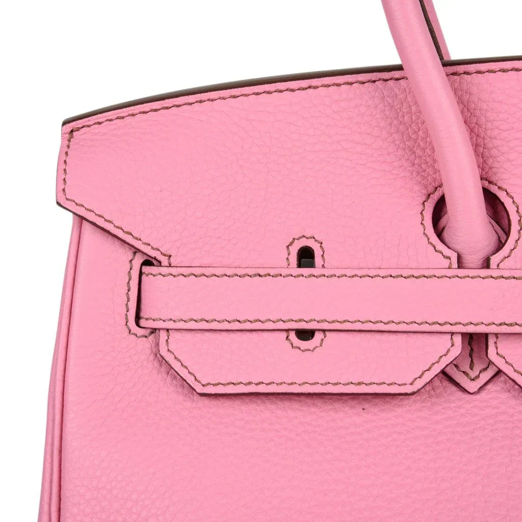 Birkin 35 Bag rare 5P Pink Togo Palladium Hardware