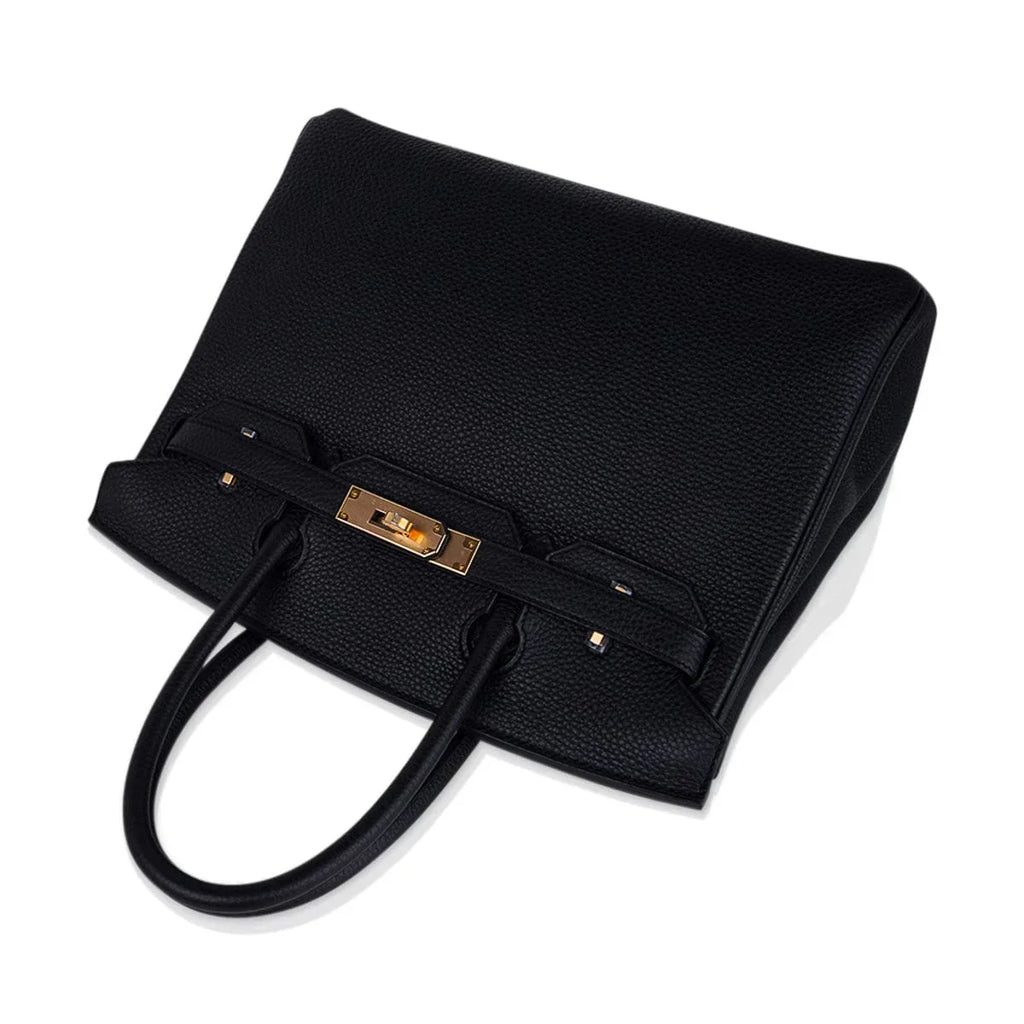 Birkin 30 Bag Black Togo Leather with Rose Gold Hardware