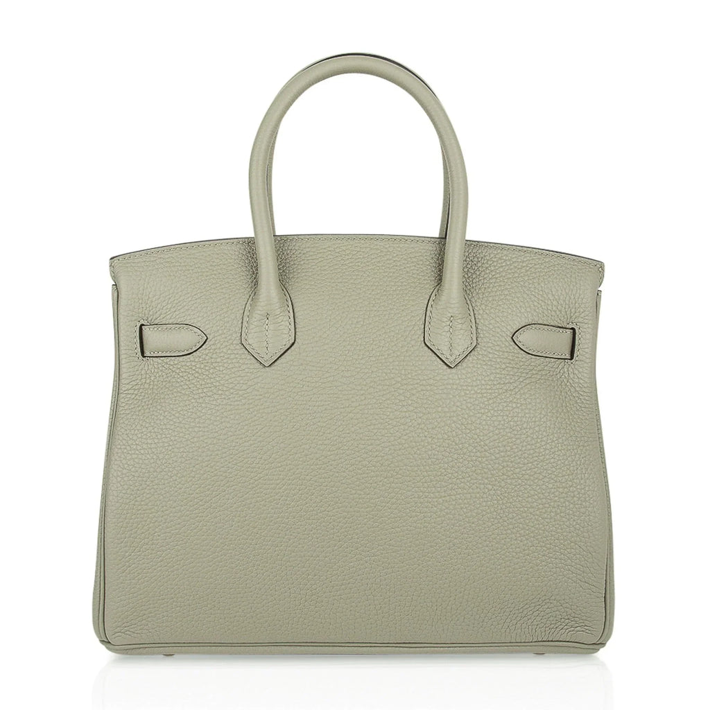 Birkin 30 Bag Sage (Sauge) Clemence Leather Gold Hardware
