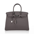 Birkin 35 Bag Etain Togo Leather with Palladium Hardware
