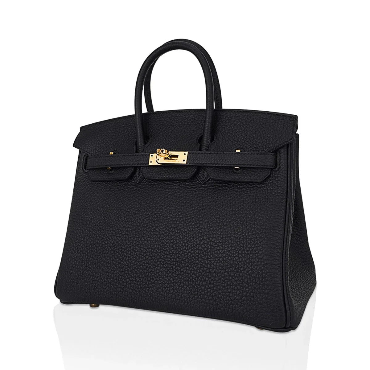 Birkin 25 Bag Black Togo Leather with Gold Hardware