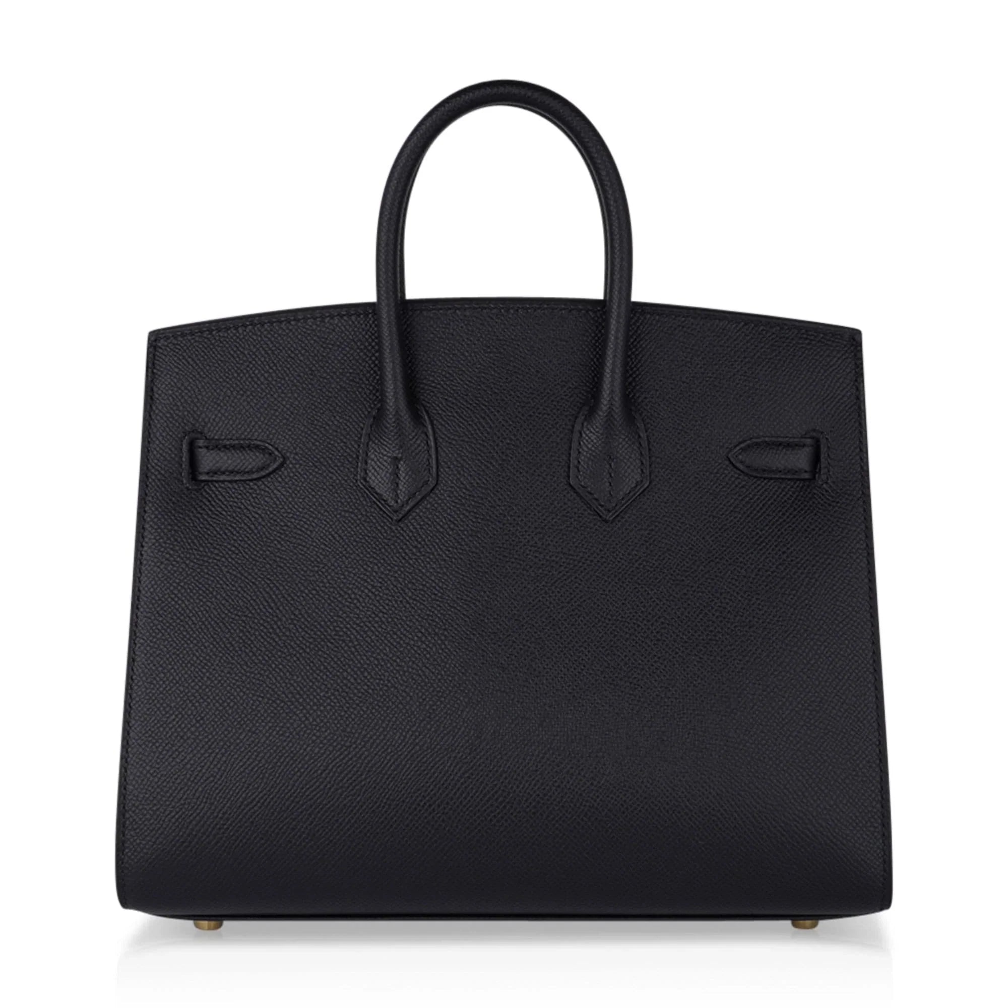 Birkin Sellier 25 Black Gold Hardware Epsom Leather New w/Box