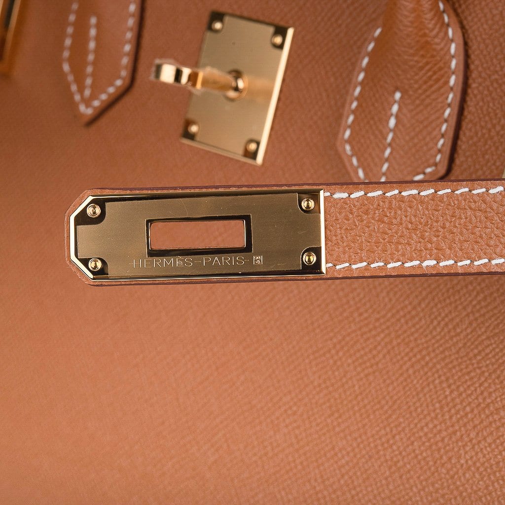 Birkin 30 Sellier Bag Gold Veau Graine Monsieur Laiton Limited Edition