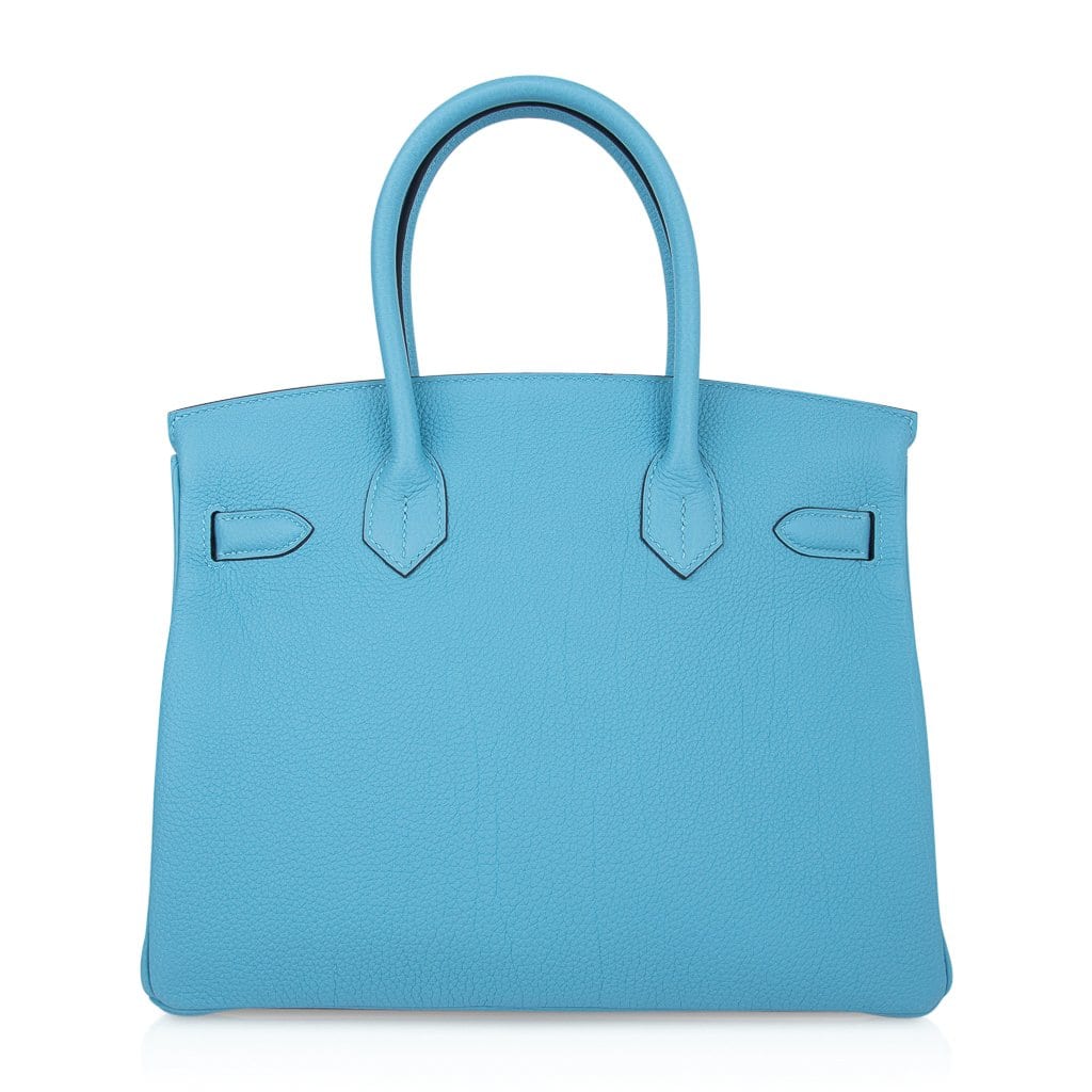 Birkin 30 Bag Blue du Nord Togo Leather Palladium Hardware