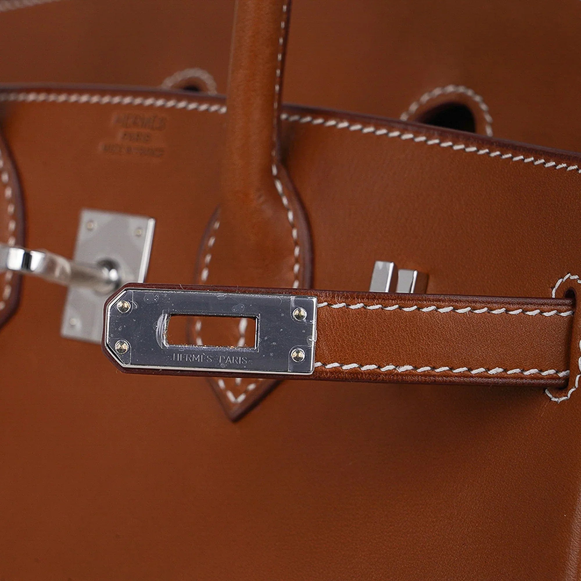 Limited Edition Birkin 25 Fauve Barenia Leather Bag Palladium Hardware