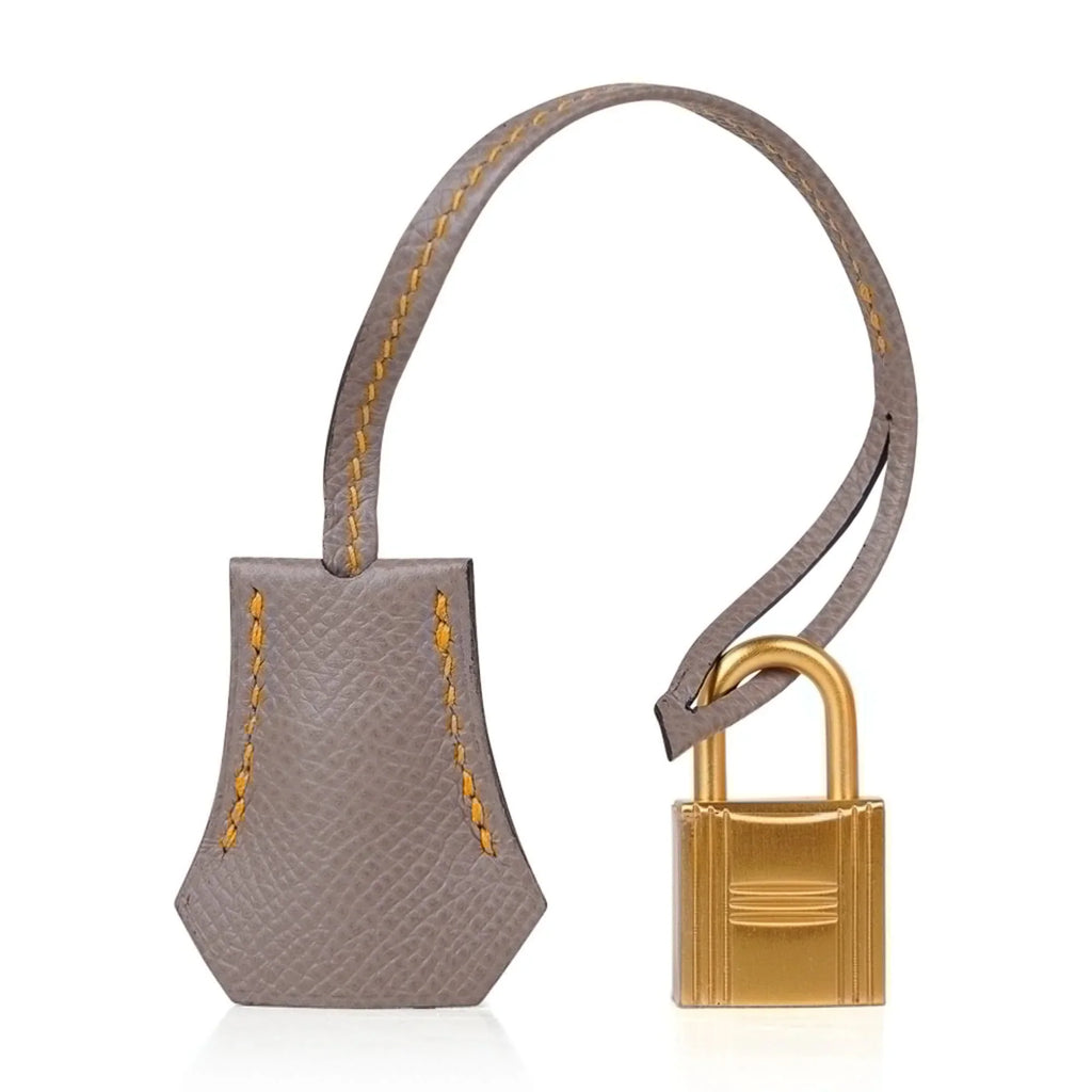 Birkin HSS 25 Bag Jaune Ambre / Gris Asphalte Gold Hardware