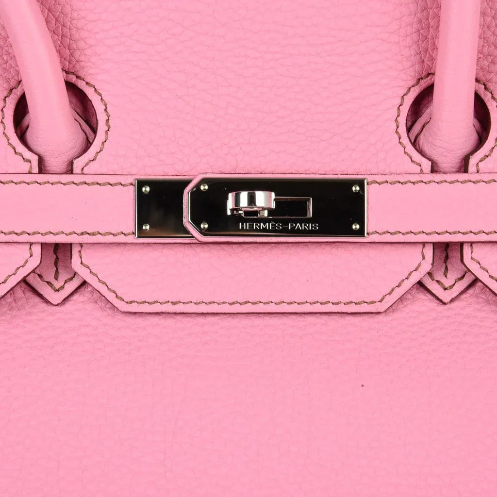 Birkin 35 Bag rare 5P Pink Togo Palladium Hardware