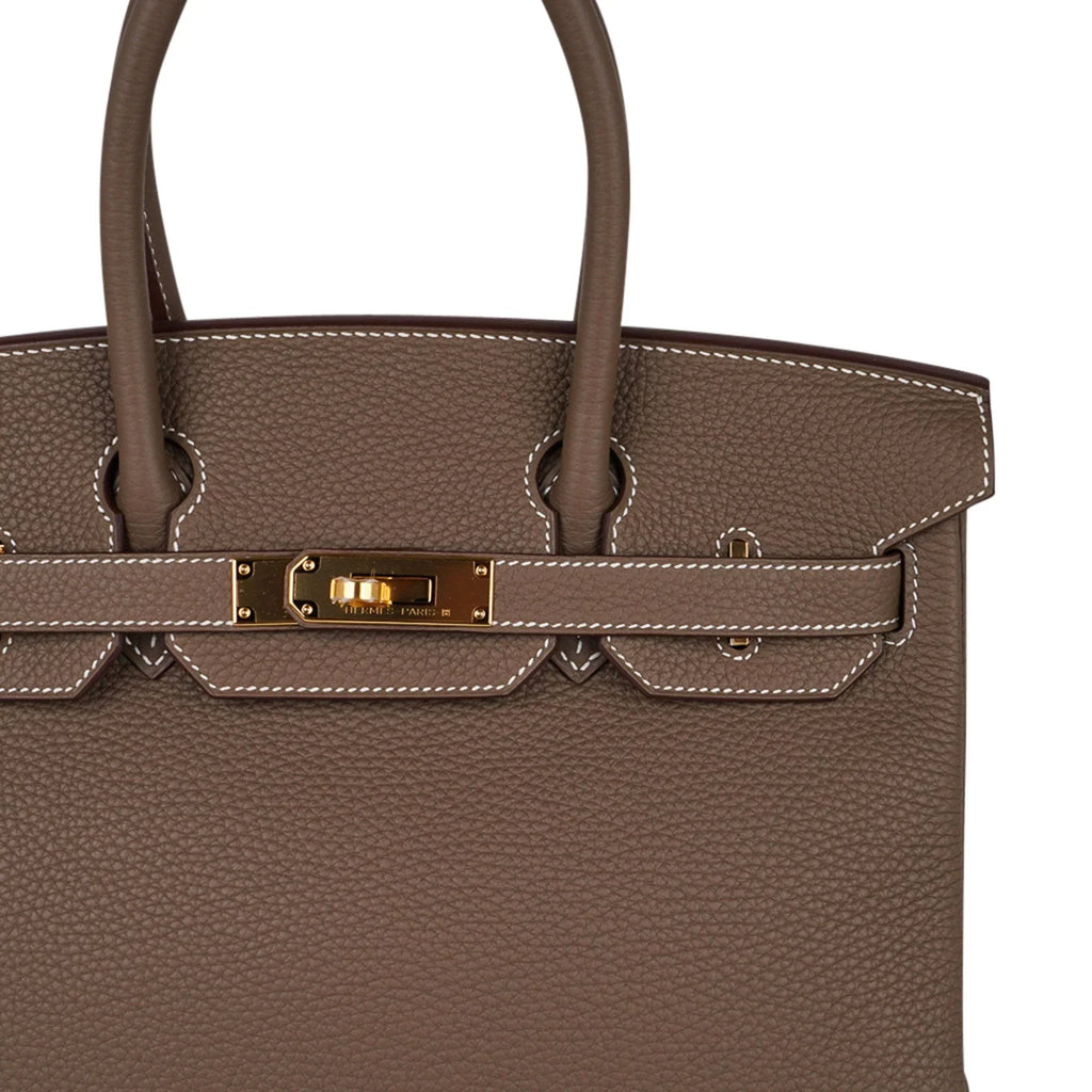Birkin 30 Bag Etoupe (Taupe) Gold Hardware Togo Leather