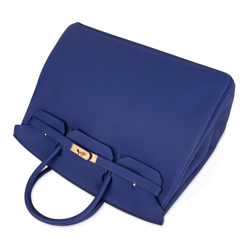 Birkin HSS 40 Bag Electric Blue / Rose Jaipur Brushed Gold Hardware