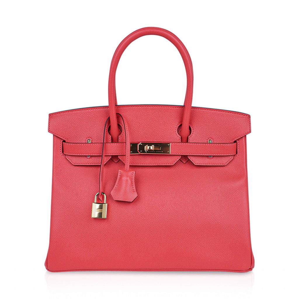 Birkin 30 Bag Rose Jaipur Epsom Leather with Gold Hardware