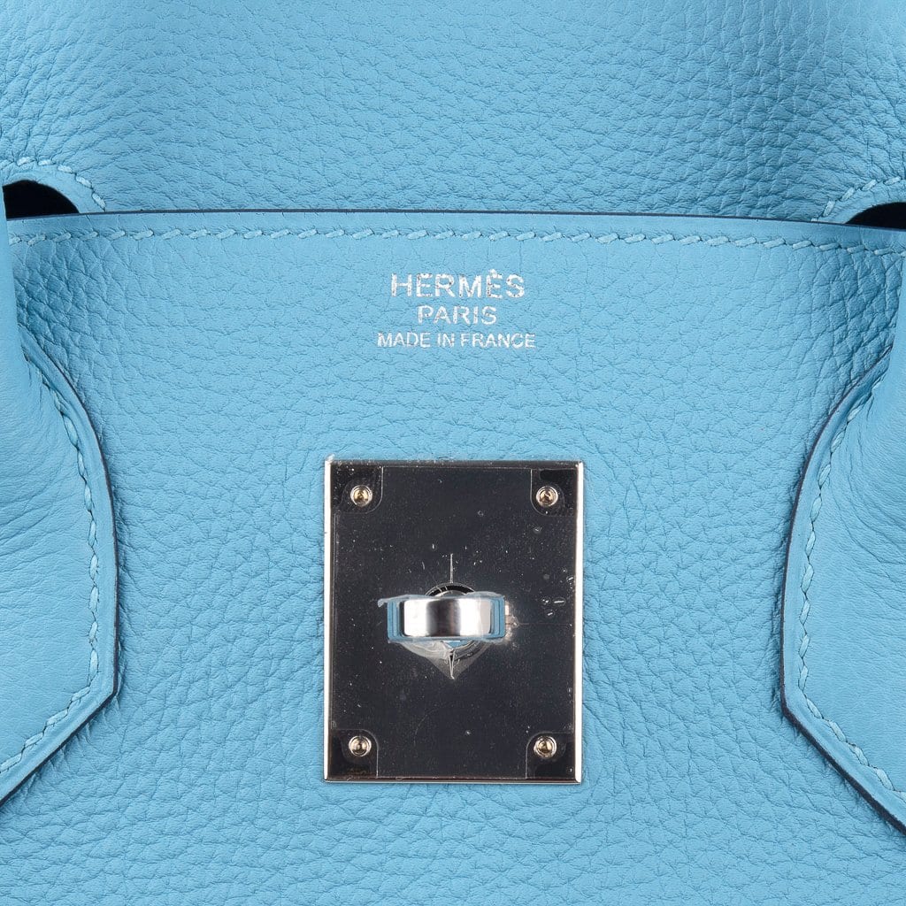 Birkin 30 Bag Blue du Nord Togo Leather Palladium Hardware