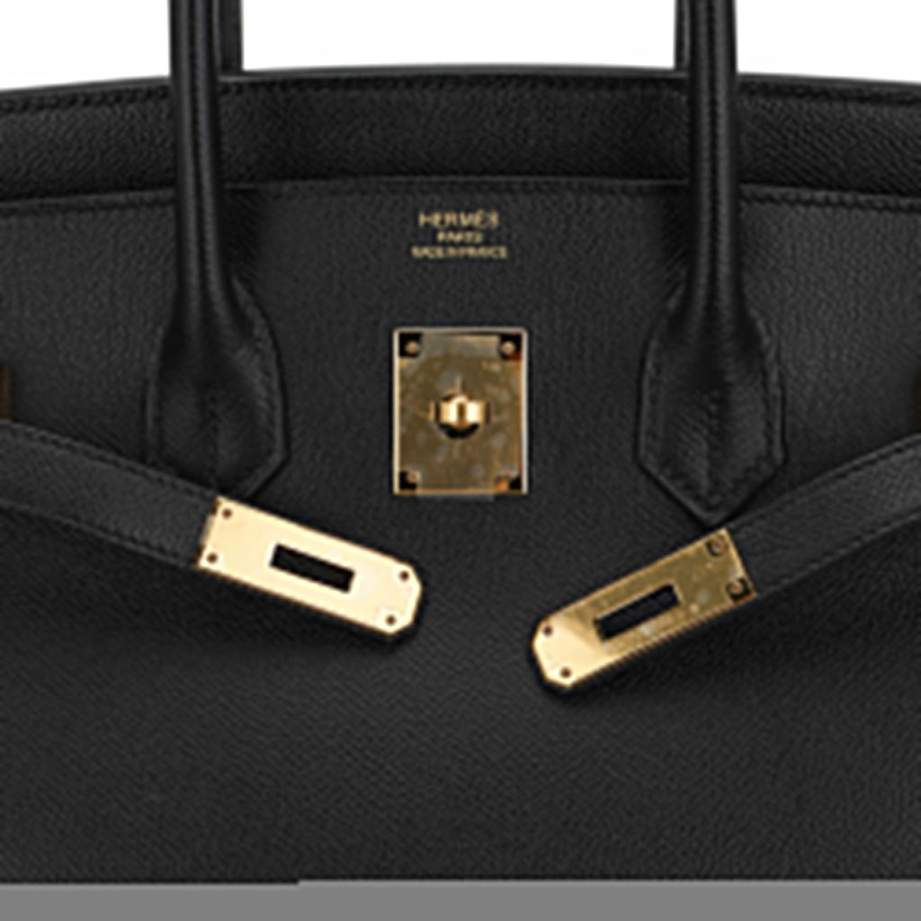 Birkin 35 Bag Black Epsom Leather with Gold Hardware