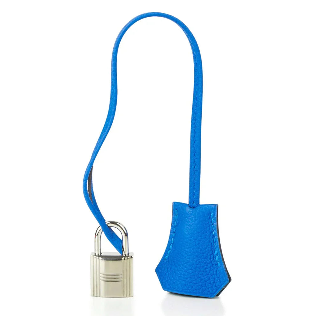 Verso Birkin 30 Bag Blue Zanzibar & Malachite Togo Leather with Palladium Hardware