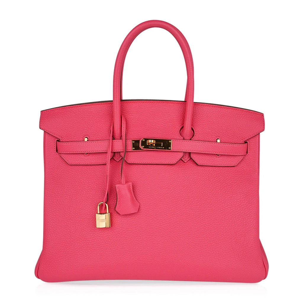 Birkin 35 Bag Rose Lipstick Pink Togo Gold Hardware