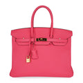 Birkin 35 Bag Rose Lipstick Pink Togo Gold Hardware