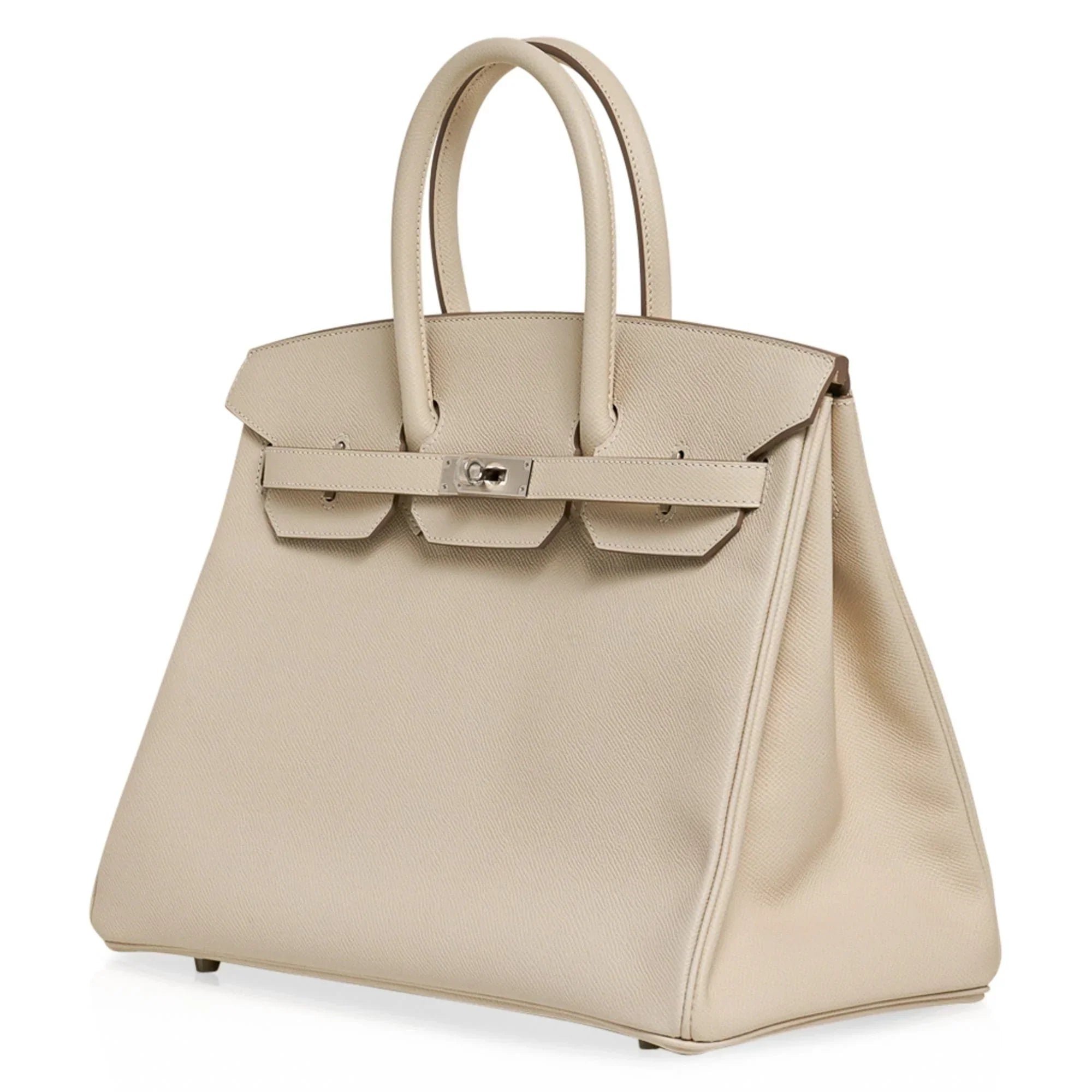 Birkin 35 Bag Craie Epsom Palladium Hardware