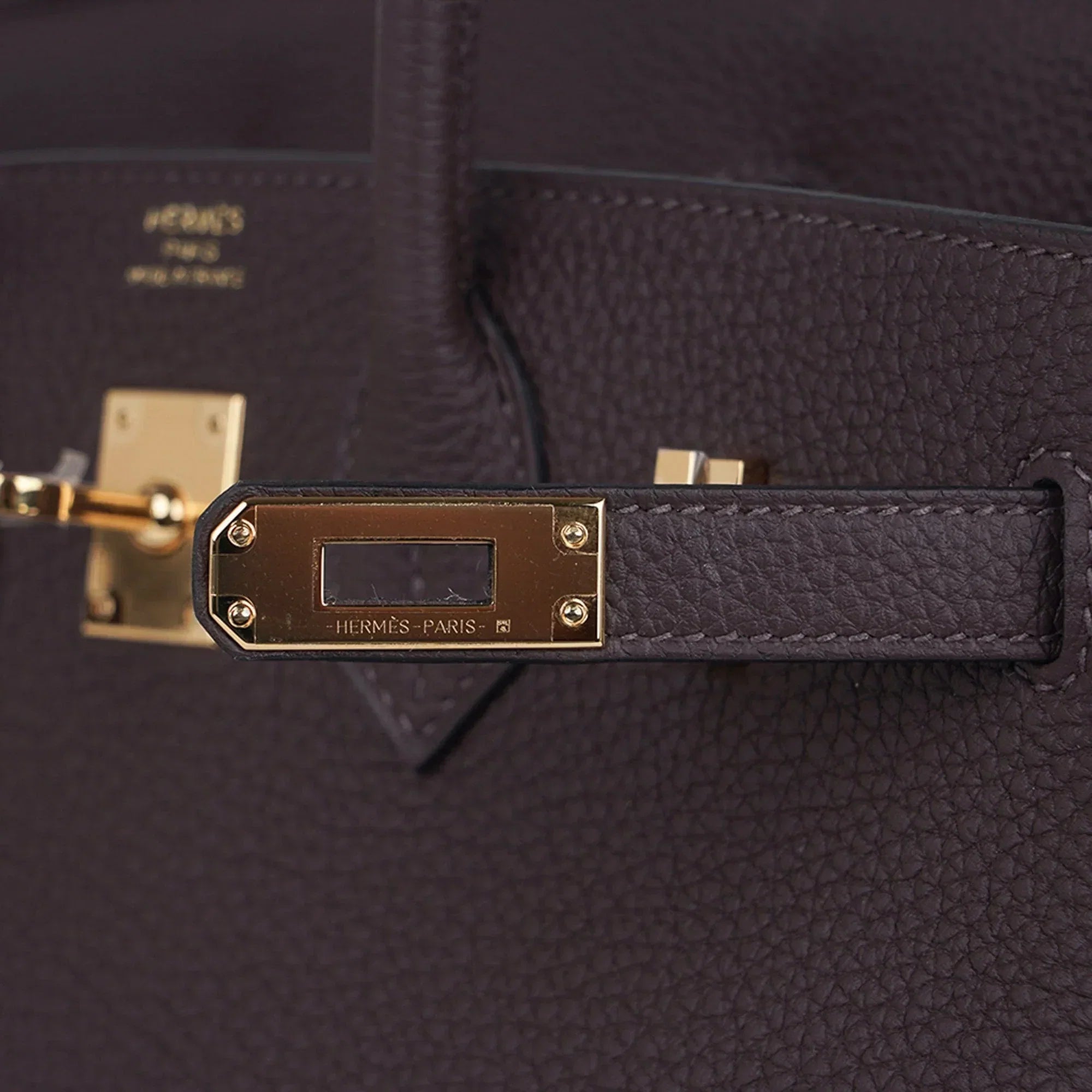 Birkin 25 Bag Chocolat Gold Hardware Togo Leather