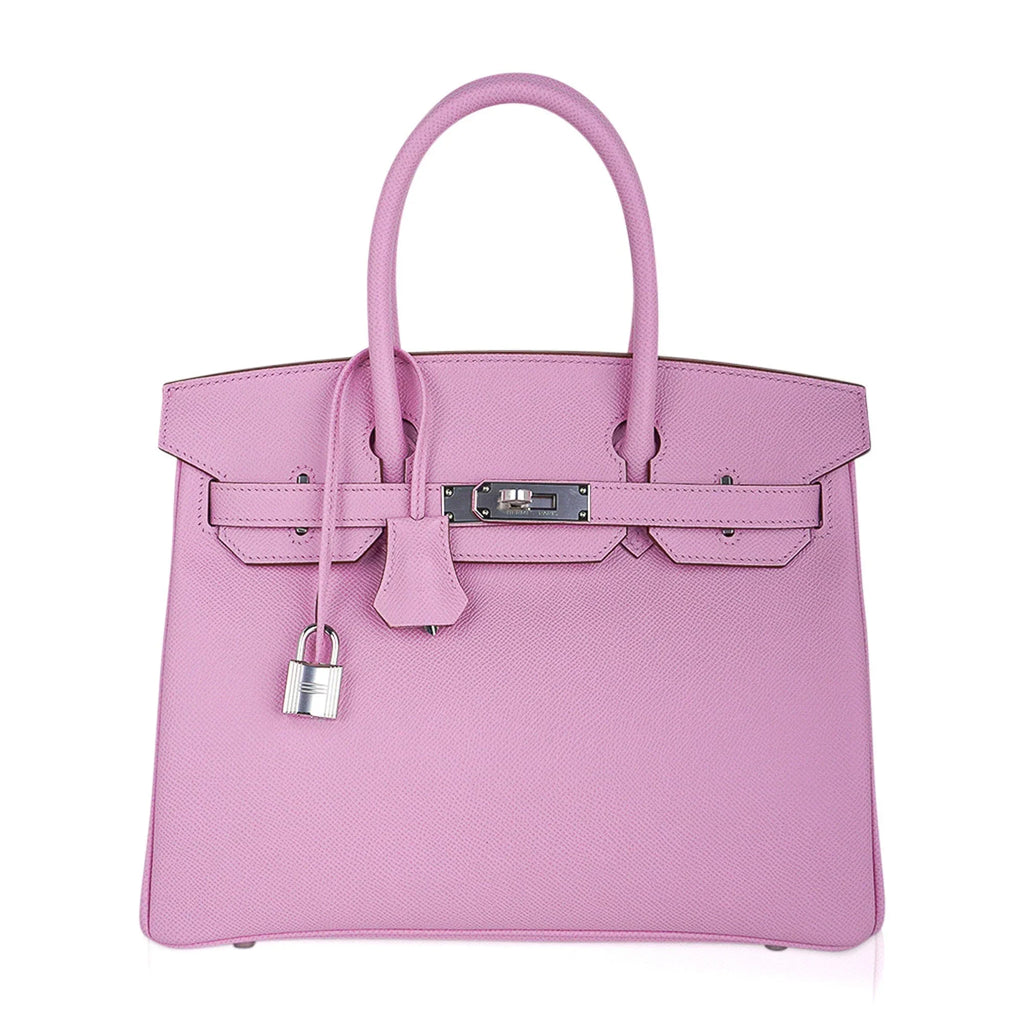 Birkin 30 Bag Mauve Sylvestre Epsom Leather with Palladium Hardware