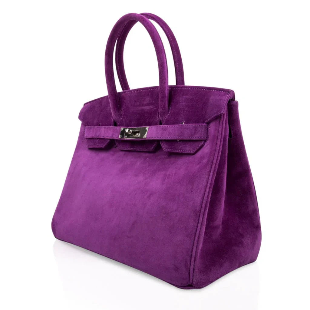 Birkin 30 Bag Rare Doblis Violet Palladium Hardware
