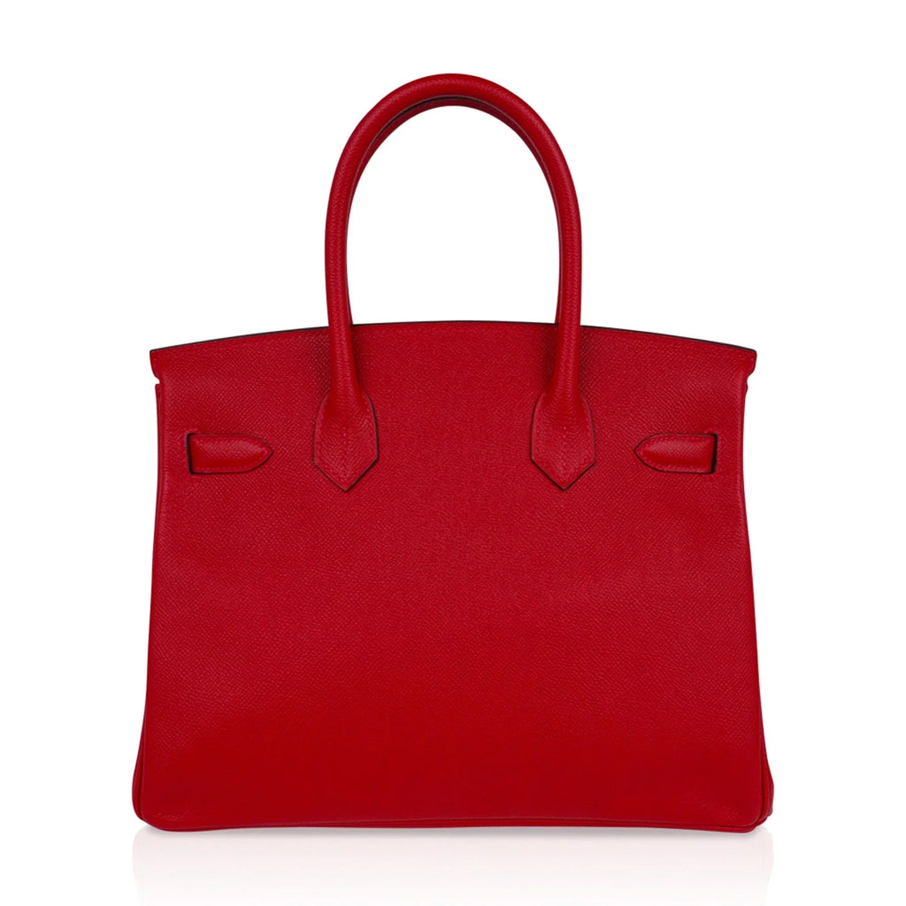 Birkin 30 Bag Rouge Casaque Epsom Leather with Palladium Hardware