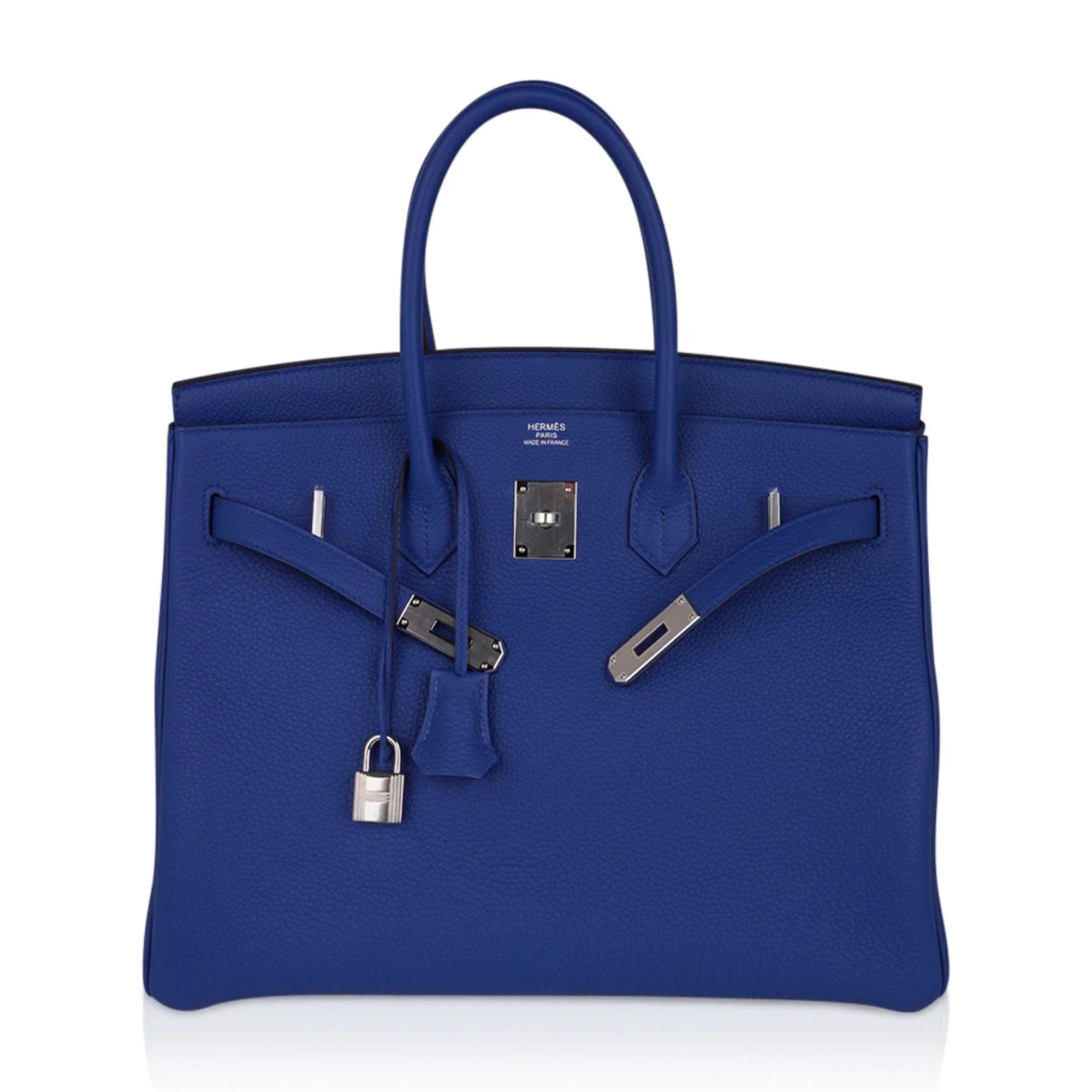 Birkin 35 Bag Blue de France Togo Leather with Palladium Hardware