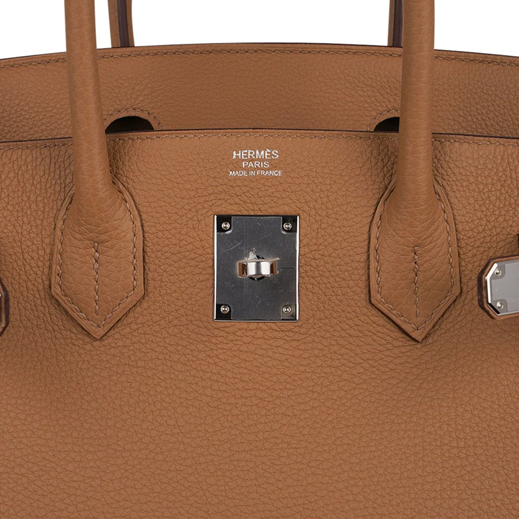 Birkin 30 Bag Biscuit Togo Leather with Palladium Hardware