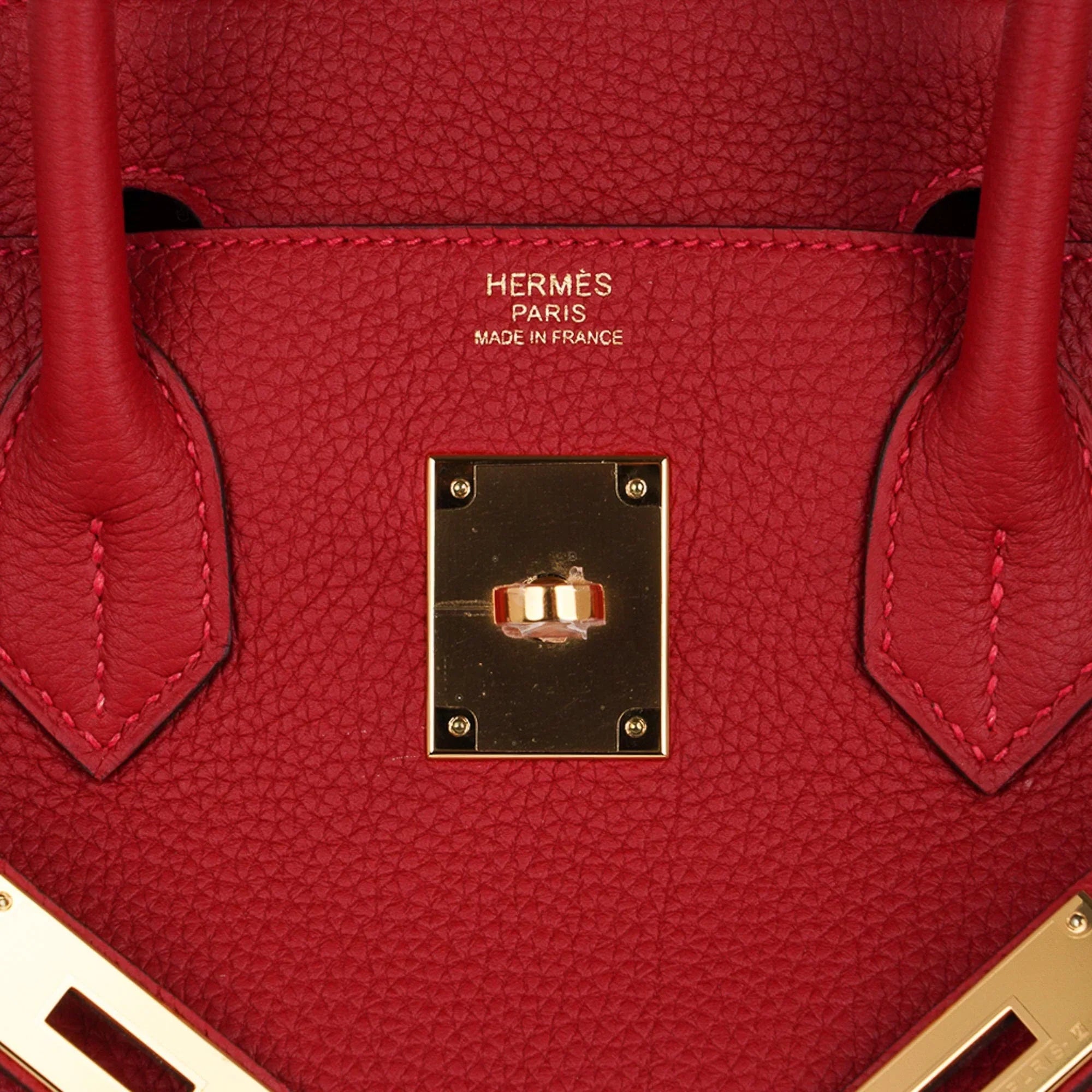 Birkin 30 Bag Lipstick Rouge Vif Togo Leather with Gold Hardware