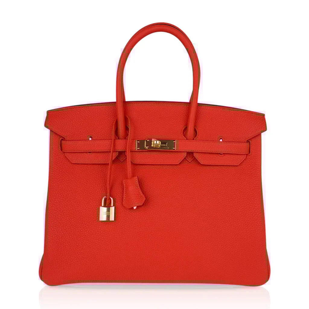 Birkin 35 Bag Capucine Togo Leather with Gold Hardware