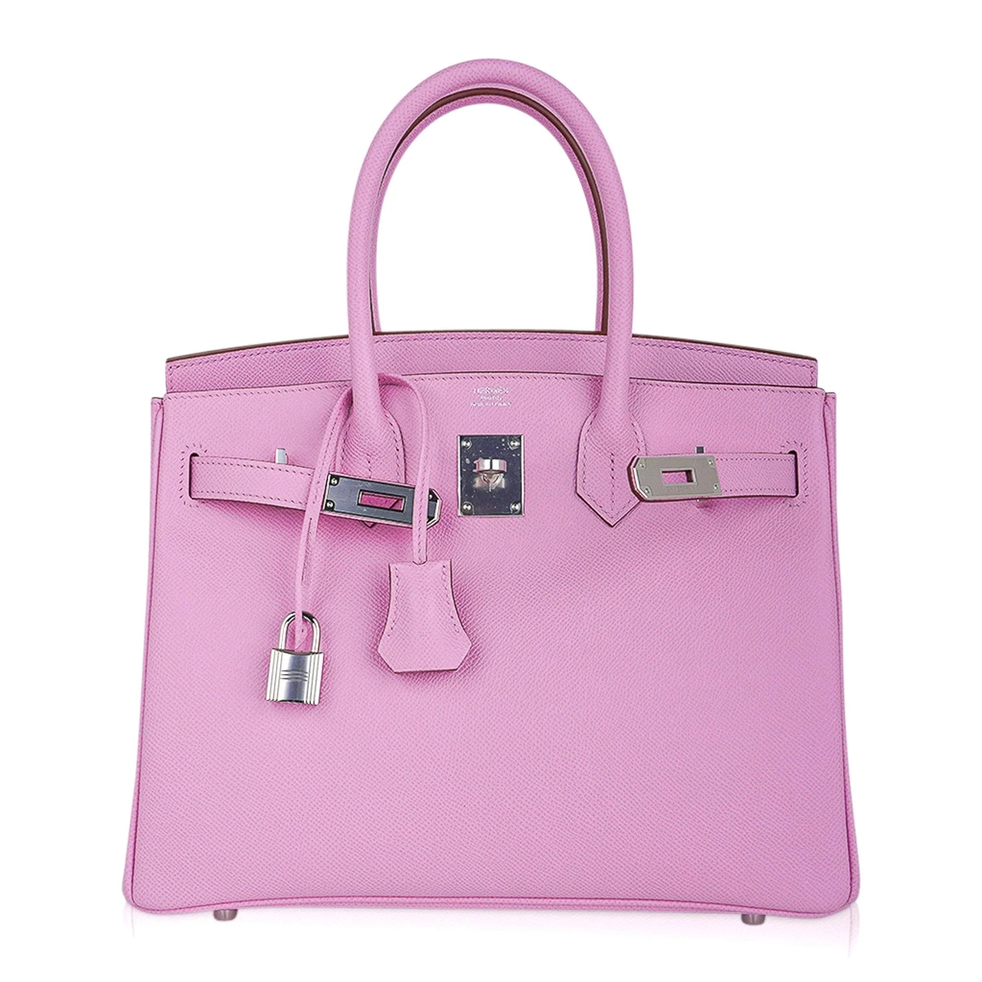 Birkin 30 Bag Mauve Sylvestre Epsom Leather with Palladium Hardware