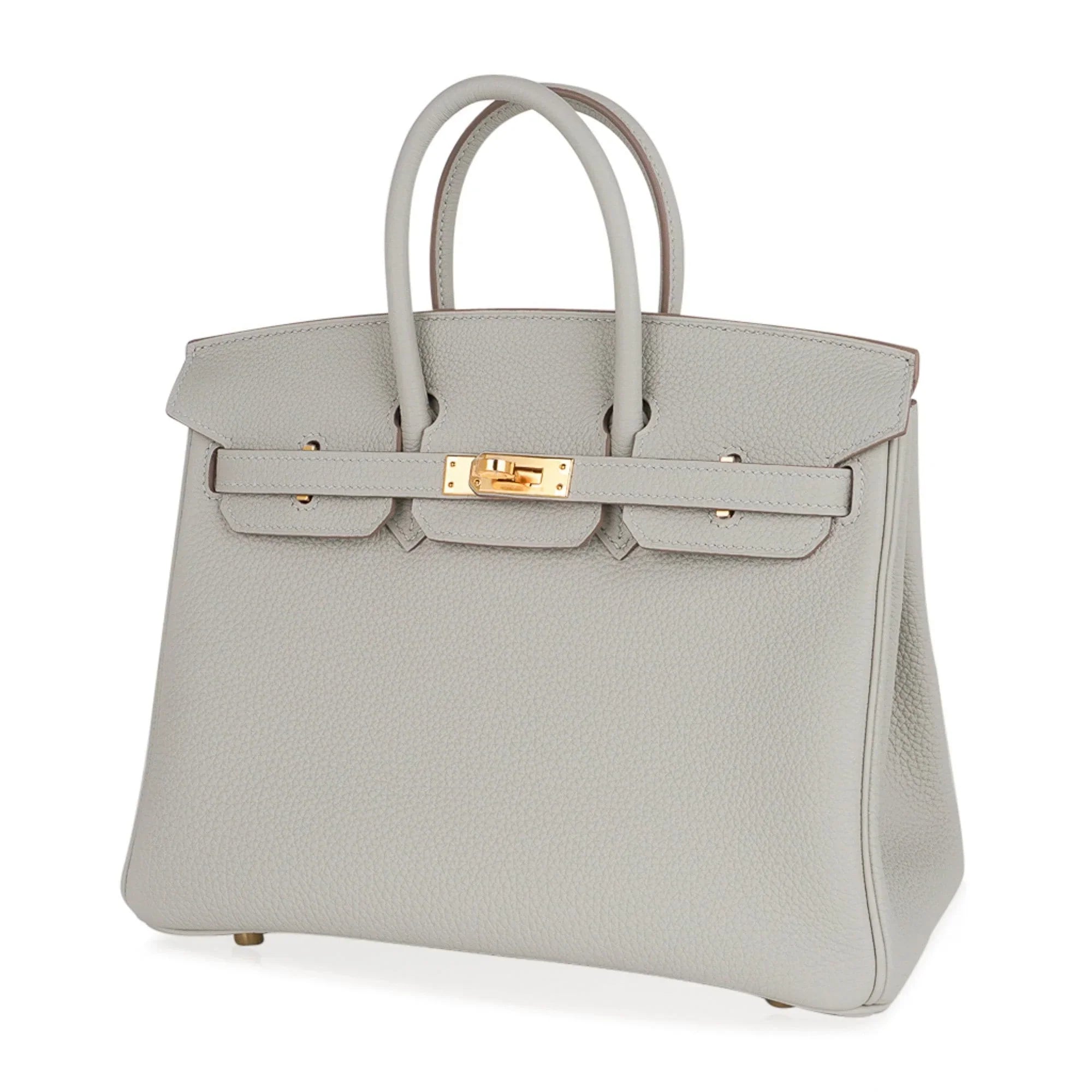Birkin 25 Bag Gris Perle Togo Gold Hardware
