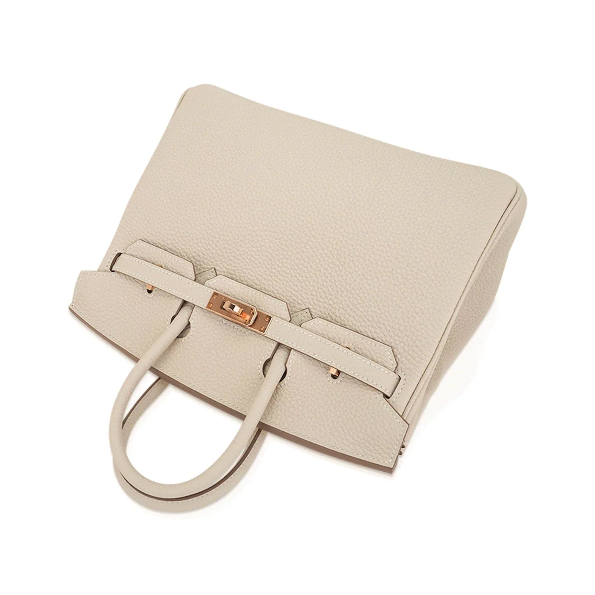 Birkin 25 Bag Craie Togo Leather with Rose Gold Hardware