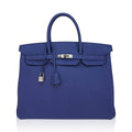 Limited Edition Birkin 40 Bag Blue de Prusse Togo Leather with Palladium Hardware