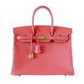 Birkin 35 Bag Flamingo Pink Gold Hardware Rare