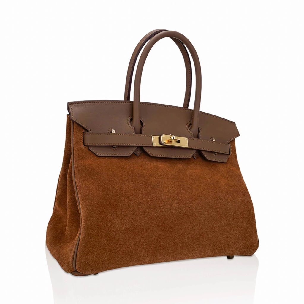 Limited Edition Birkin 30 Grizzly Bag Alezan Permabrass Hardware