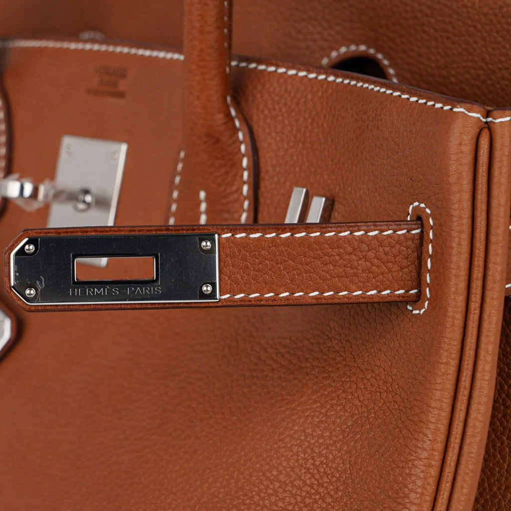 Birkin 30 Bag Barenia Faubourg Palladium Hardware