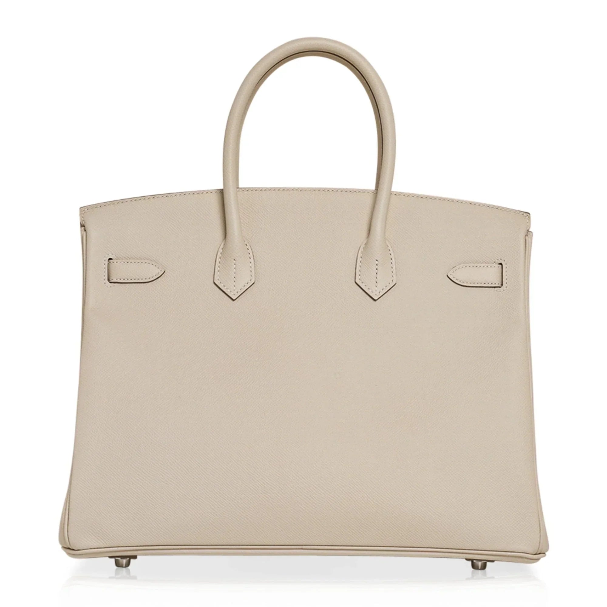 Birkin 35 Bag Craie Epsom Palladium Hardware