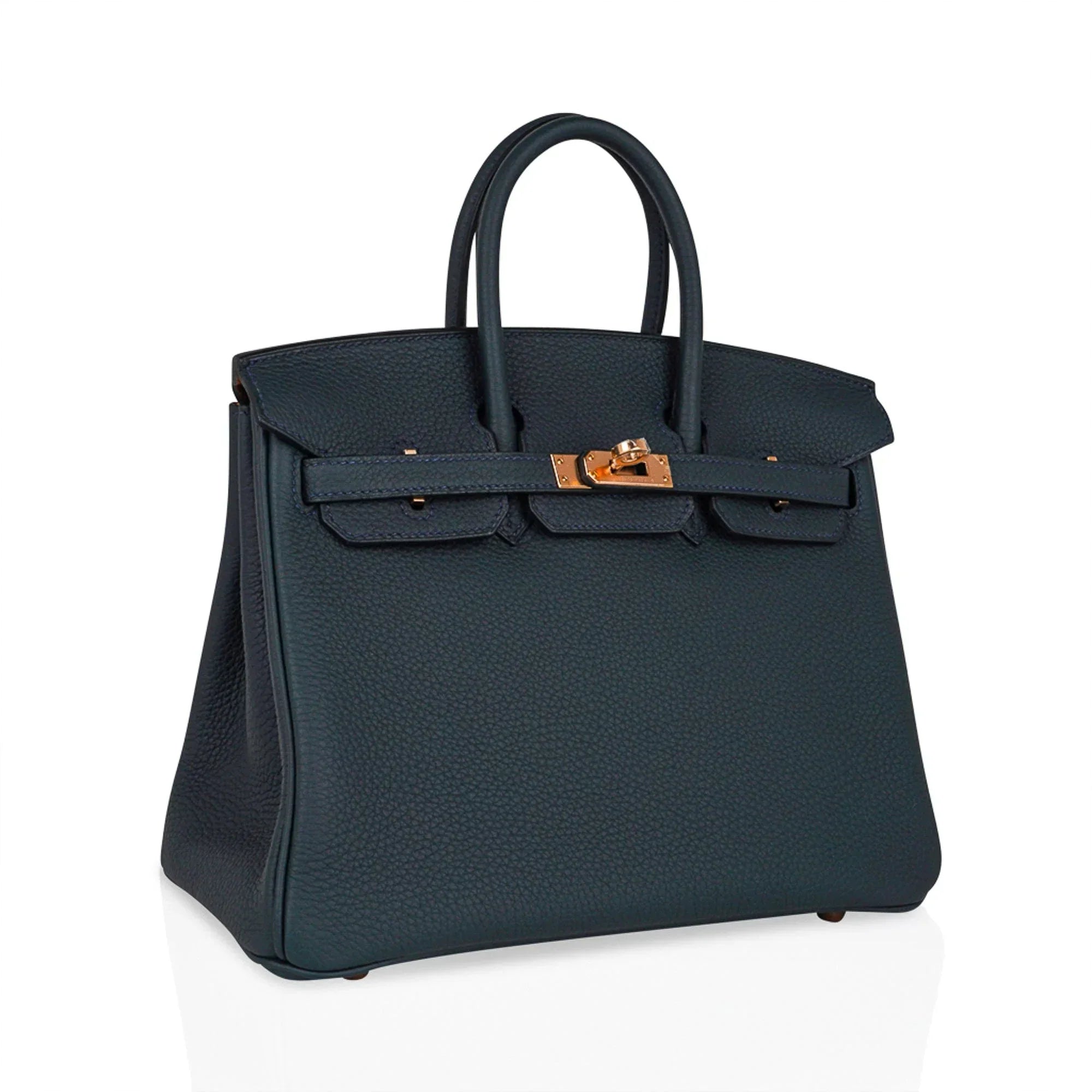 Special Order HSS Birkin 25 Bag Vert Cypress Togo Leather with Rose Gold Hardware