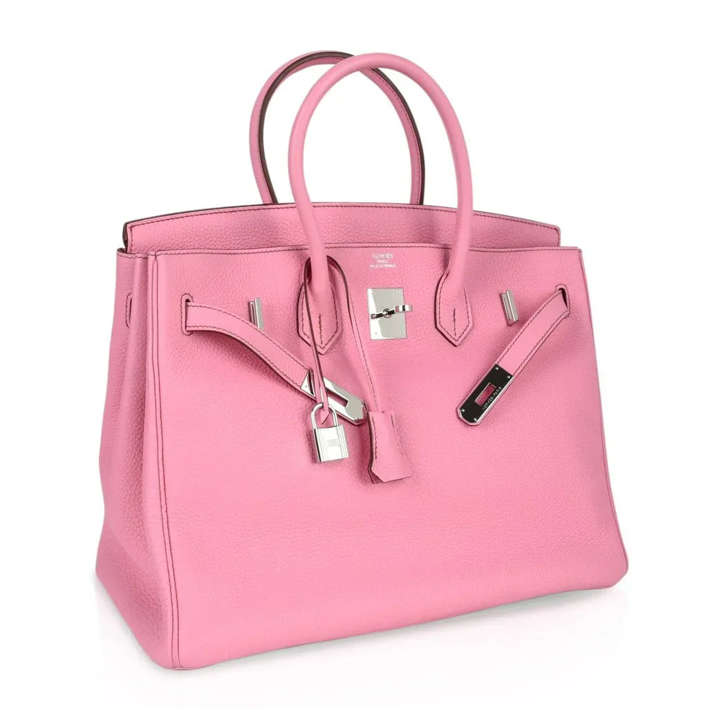 Birkin 35 Bag rare 5P Pink Togo Palladium Hardware