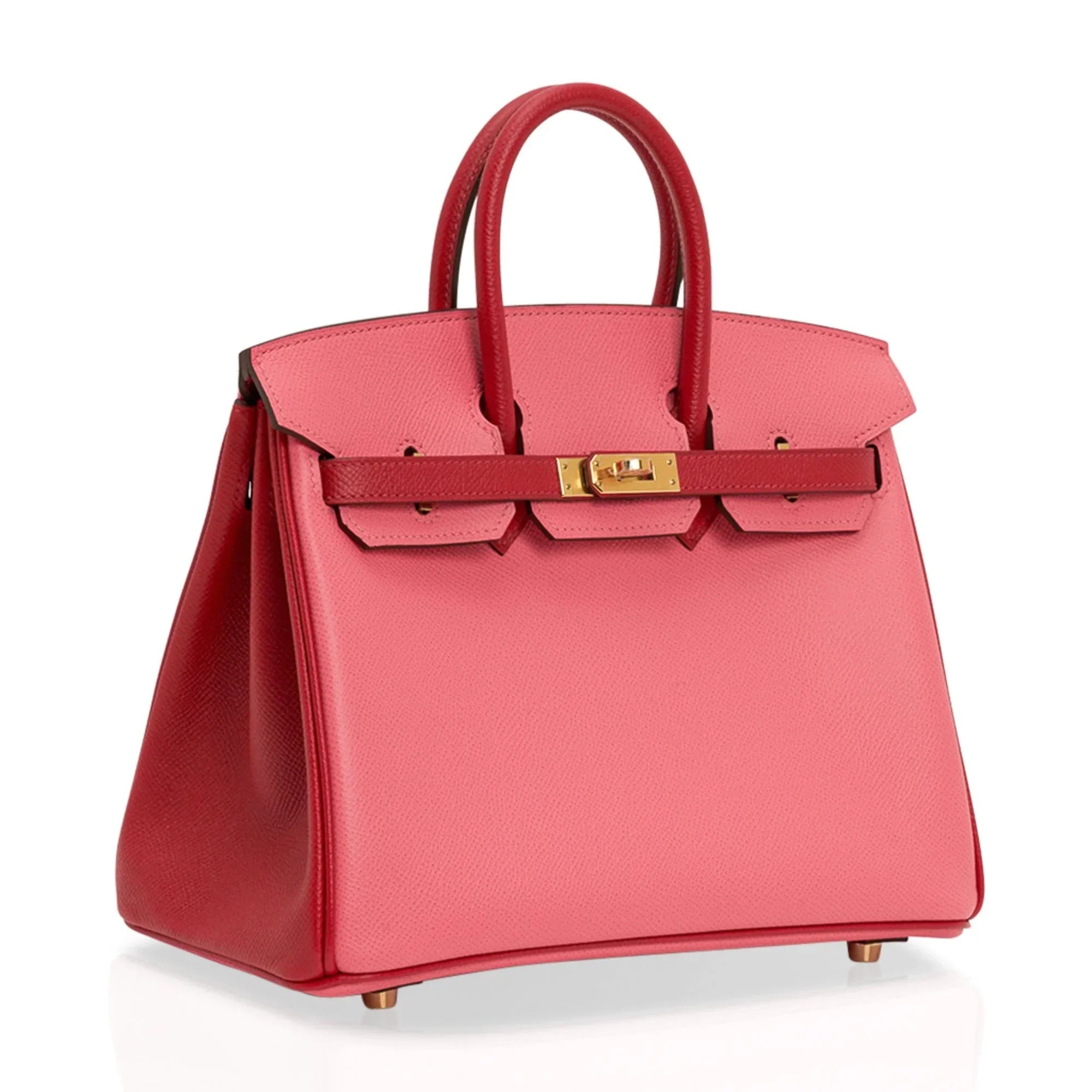 Birkin 25 HSS Bag Rose Azalee Rouge Casaque Epsom Gold Hardware