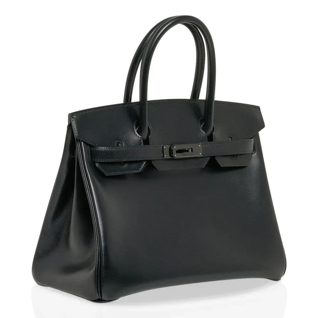 Birkin 30 Bag So Black Limited Edition Box Leather